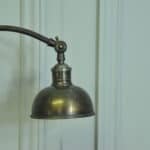 mid century iron and steel angle poise lamp