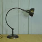 mid century iron and steel angle poise lamp