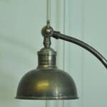mid century iron and steel angle poise lamp