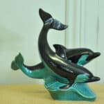vintage poole pottery double dolphin