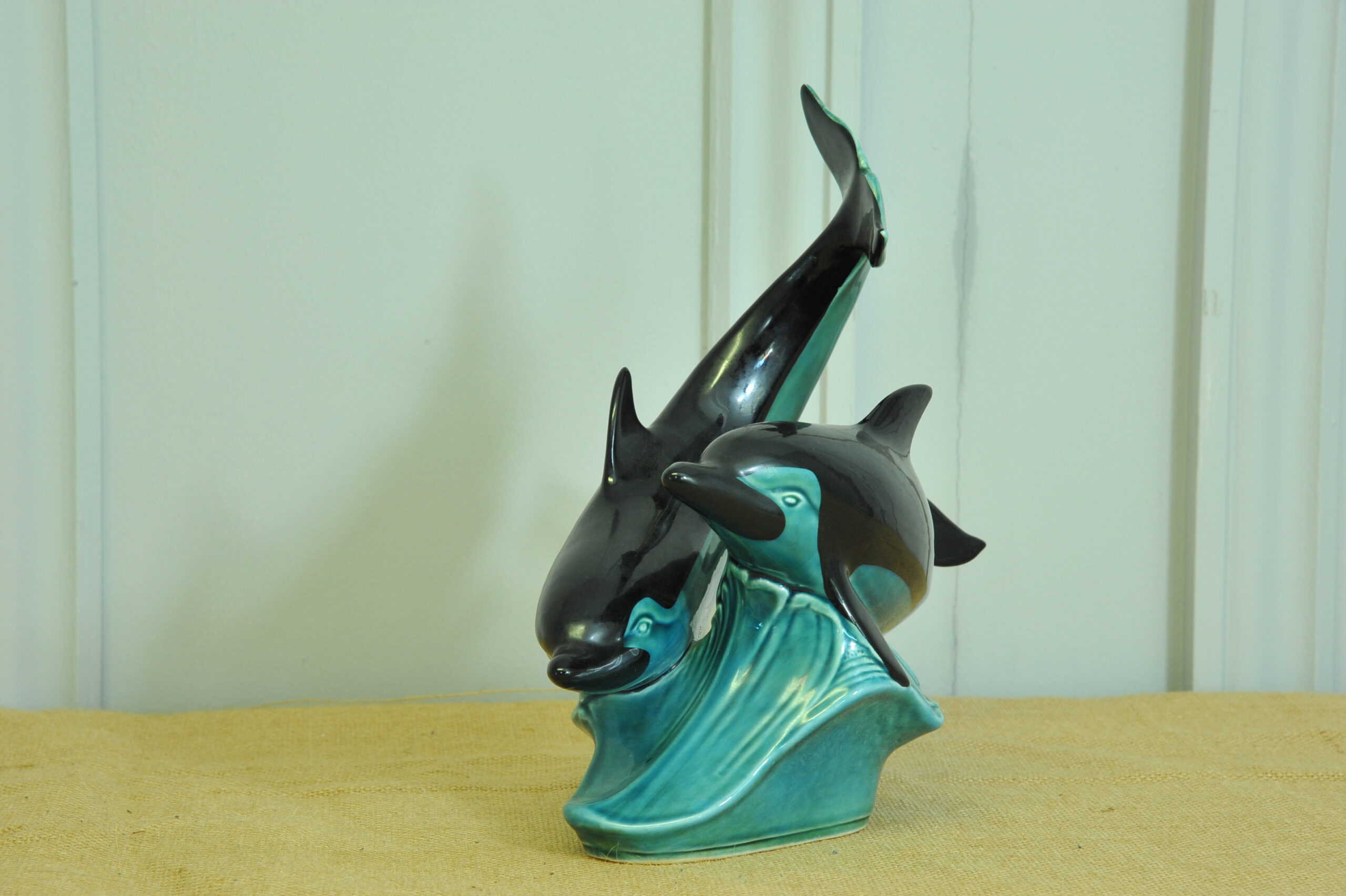 vintage poole pottery double dolphin