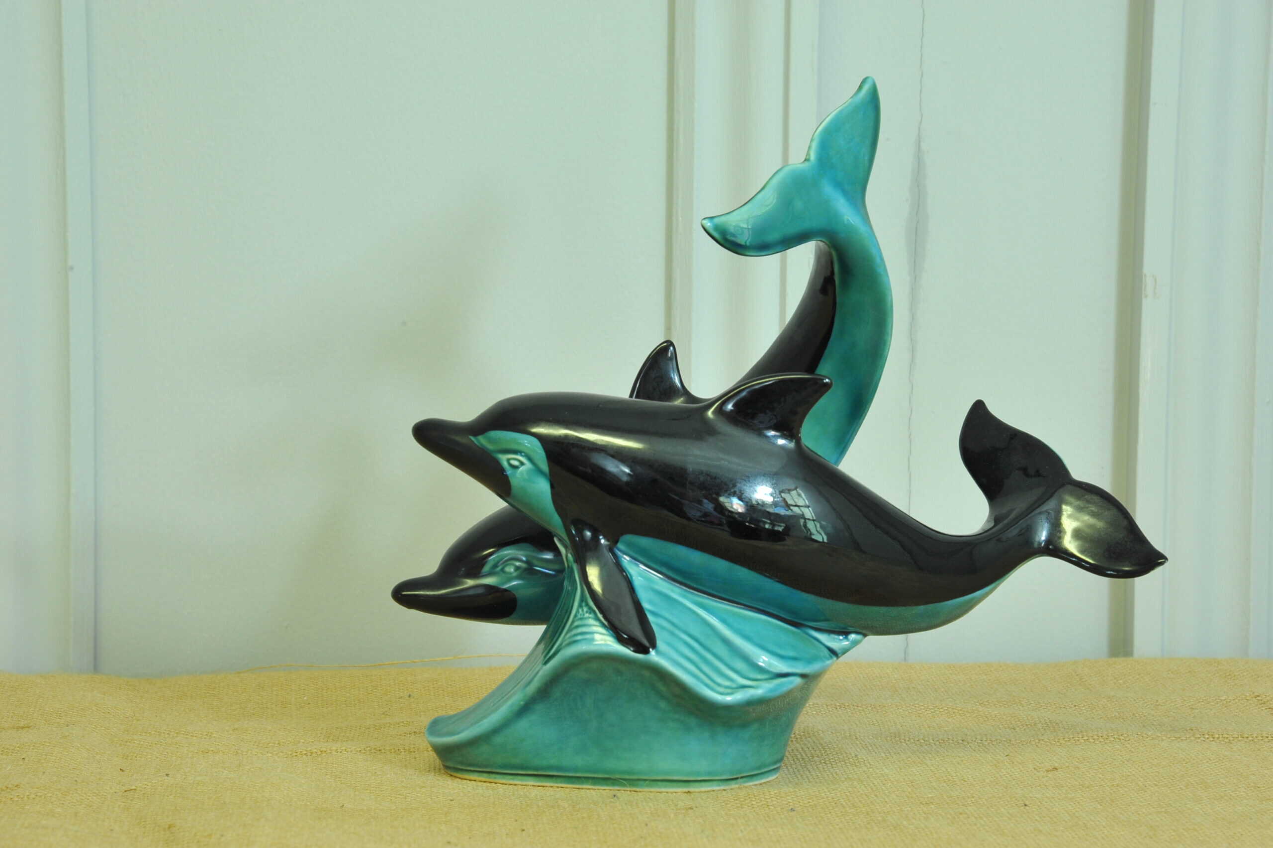 vintage poole pottery double dolphin