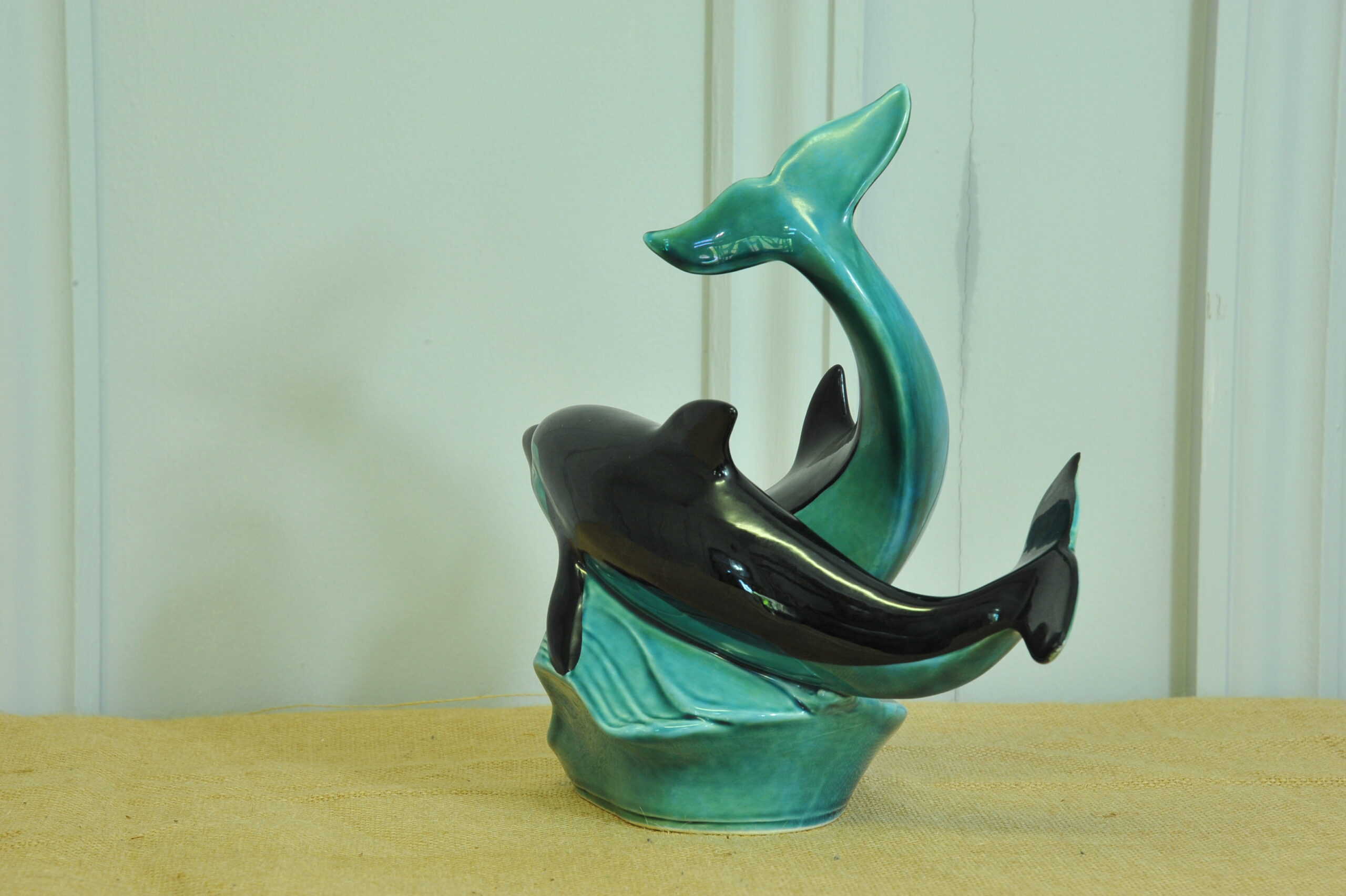 vintage poole pottery double dolphin