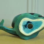 vintage poole pottery double dolphin