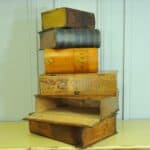 wonderful mix of antique vintage french faux livres (false books)