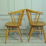 vintage ercol pair of model 449a windsor bowtop armchairs