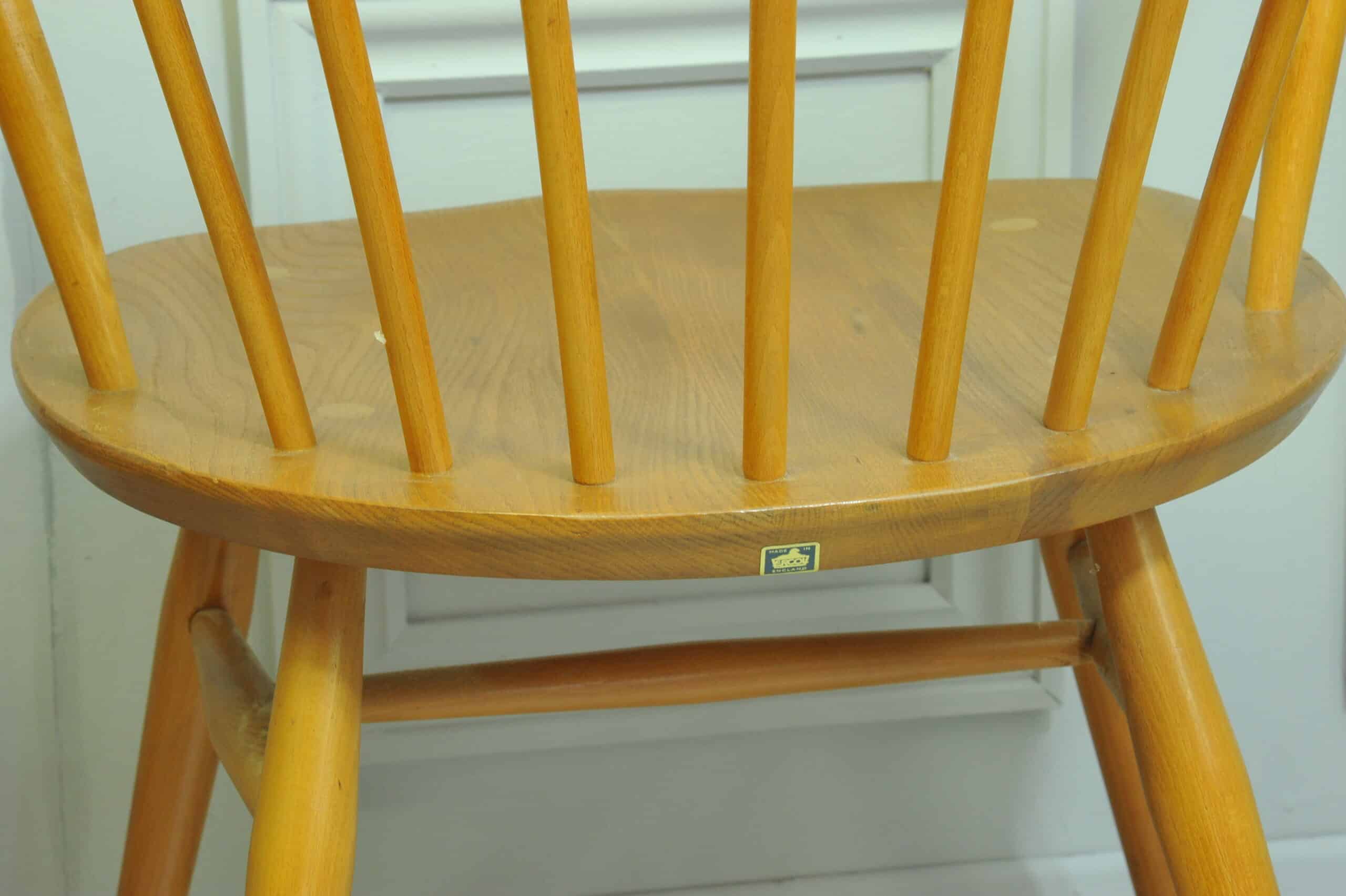 vintage ercol pair of model 449a windsor bowtop armchairs