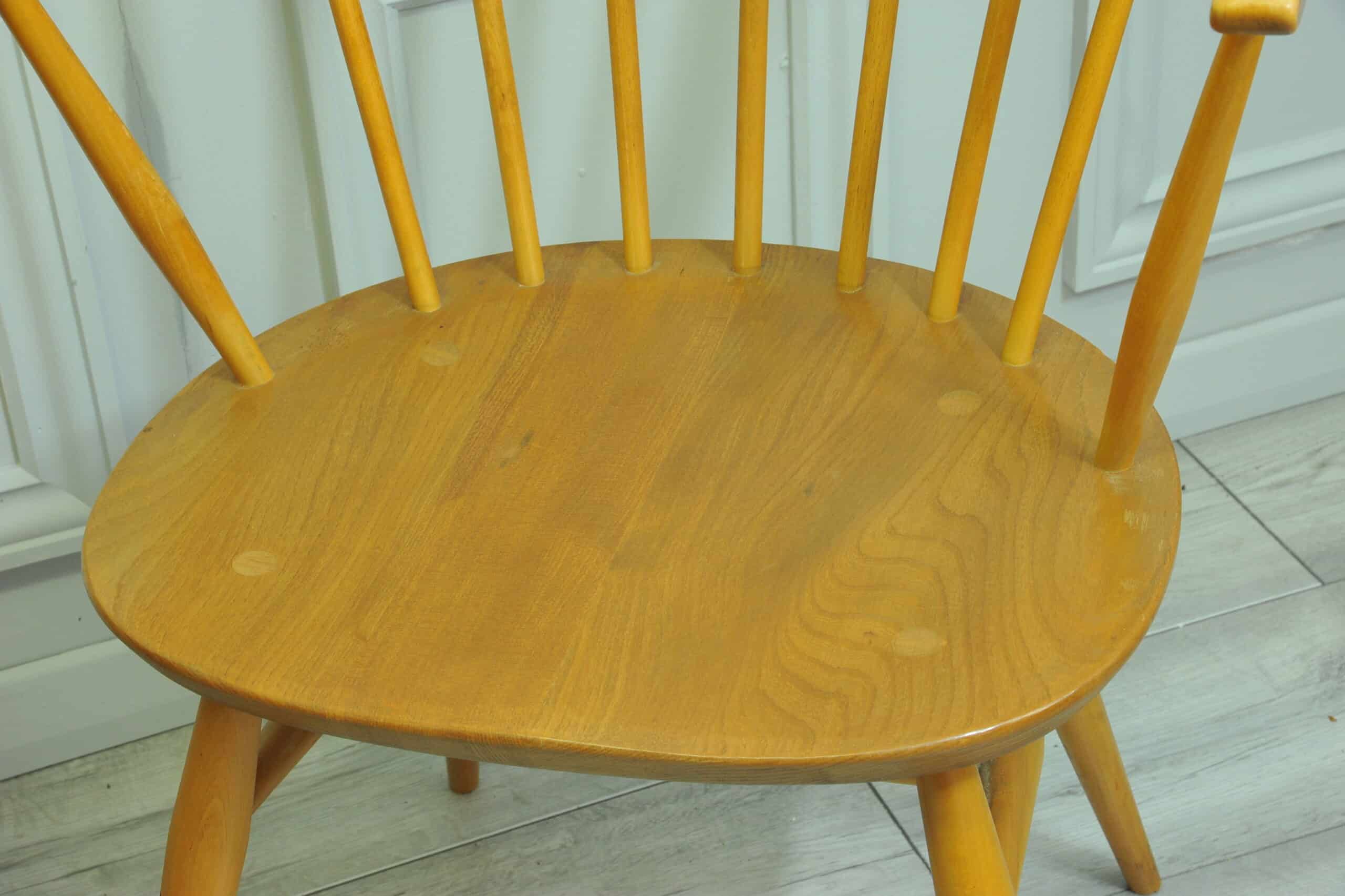 vintage ercol pair of model 449a windsor bowtop armchairs