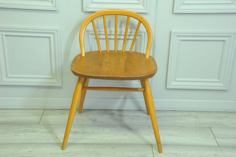 rare vintage ercol windsor dressing desk chair model 414