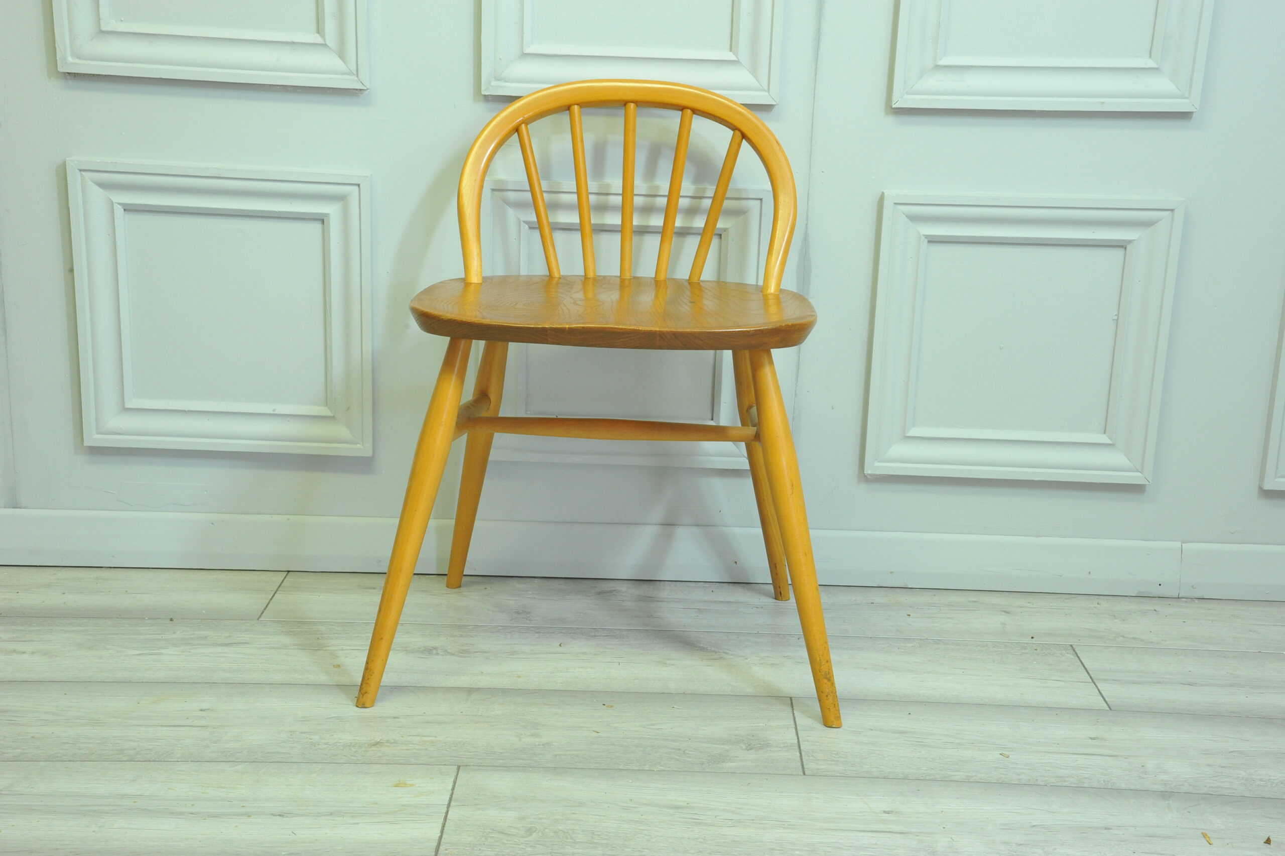 rare vintage ercol windsor dressing desk chair model 414