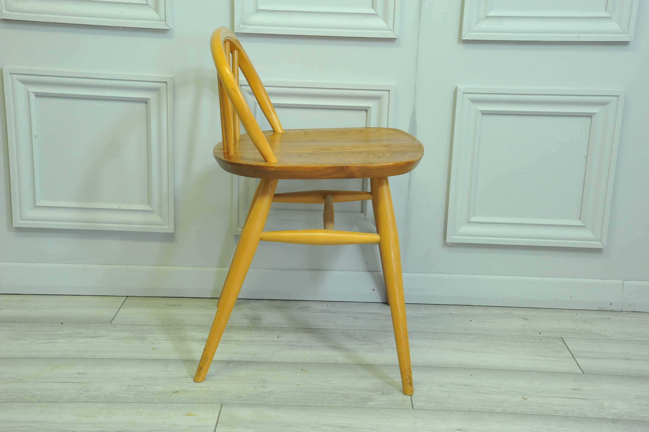 rare vintage ercol windsor dressing desk chair model 414
