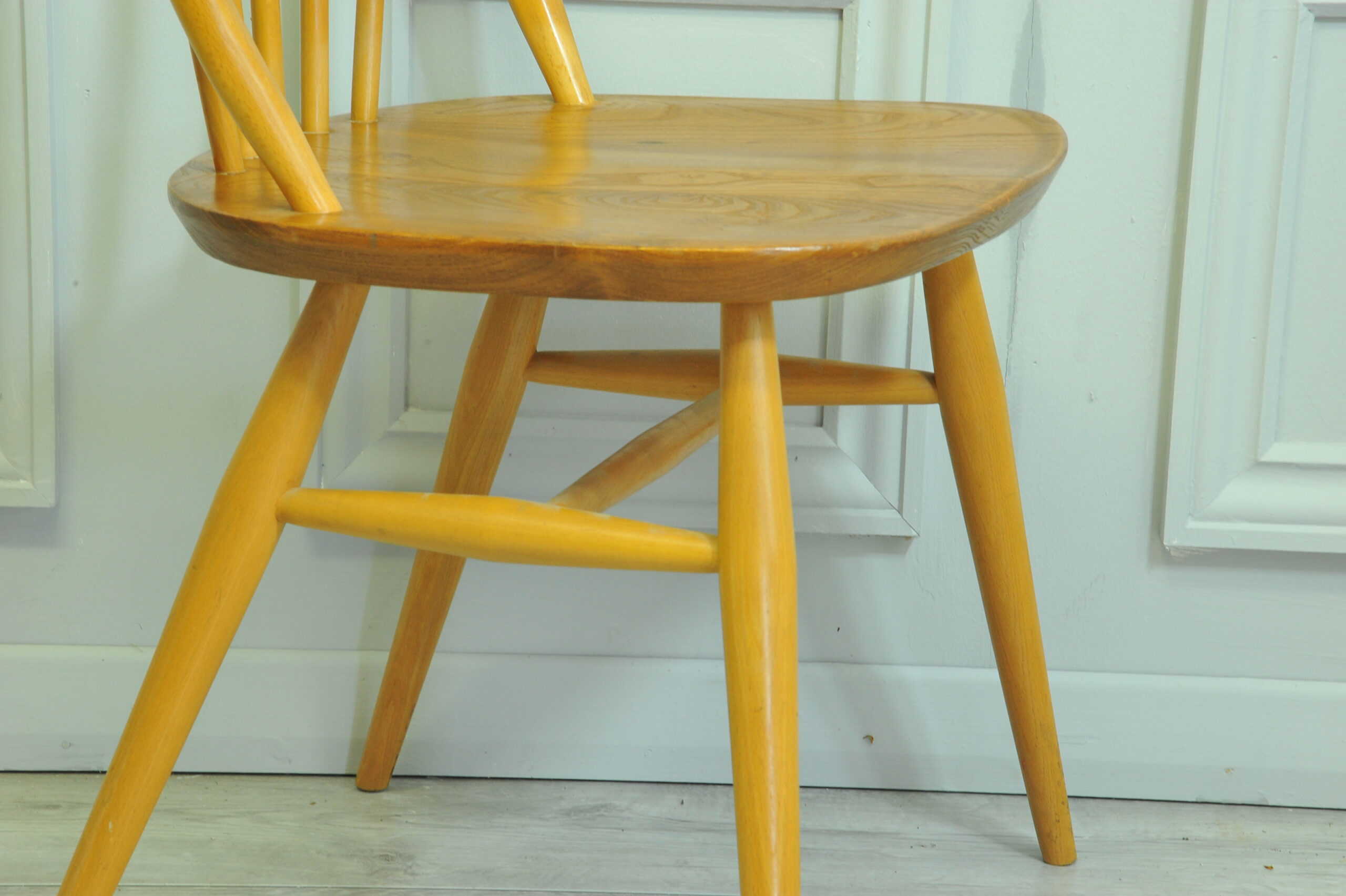 rare vintage ercol windsor dressing desk chair model 414