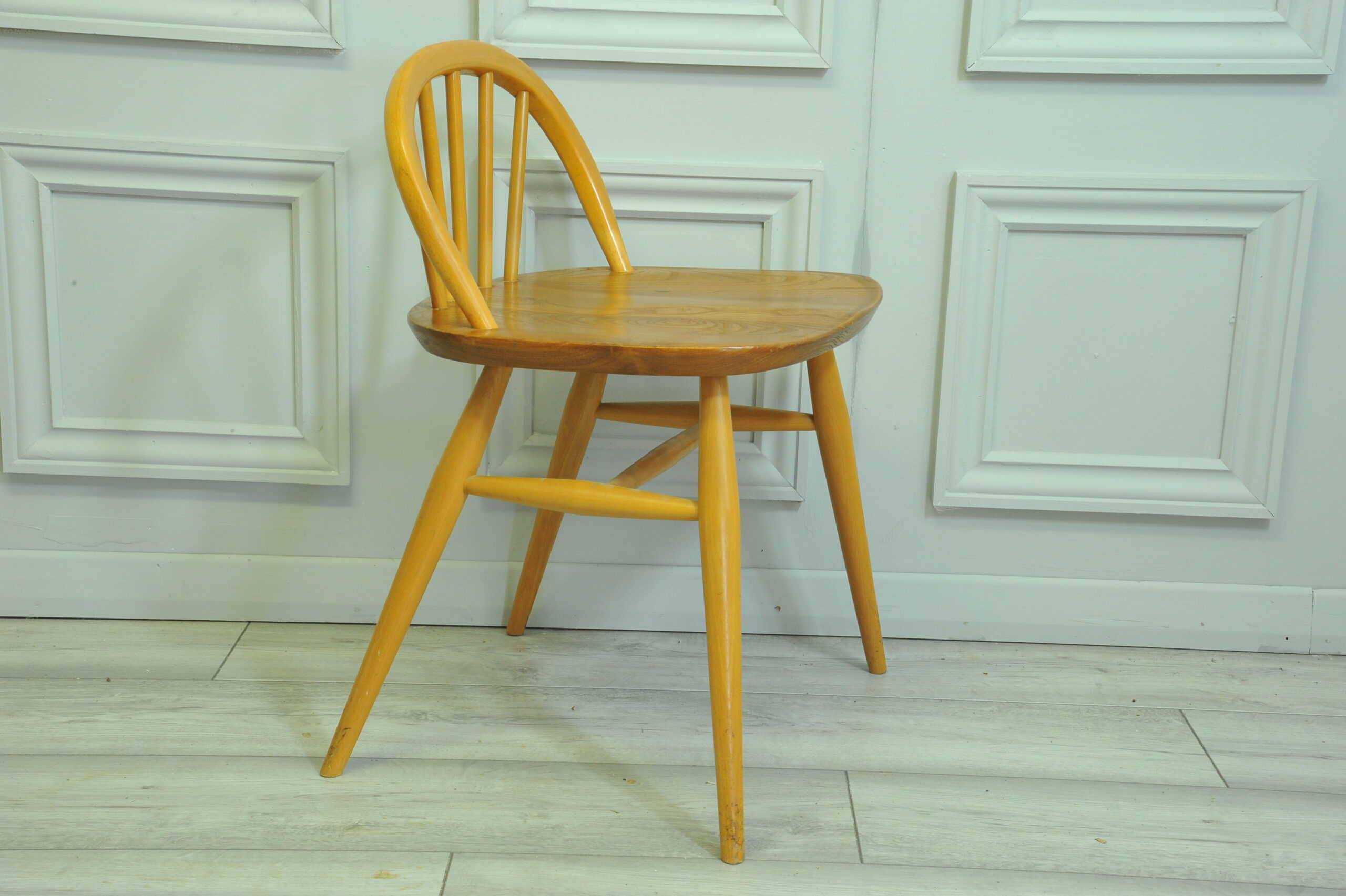 rare vintage ercol windsor dressing desk chair model 414