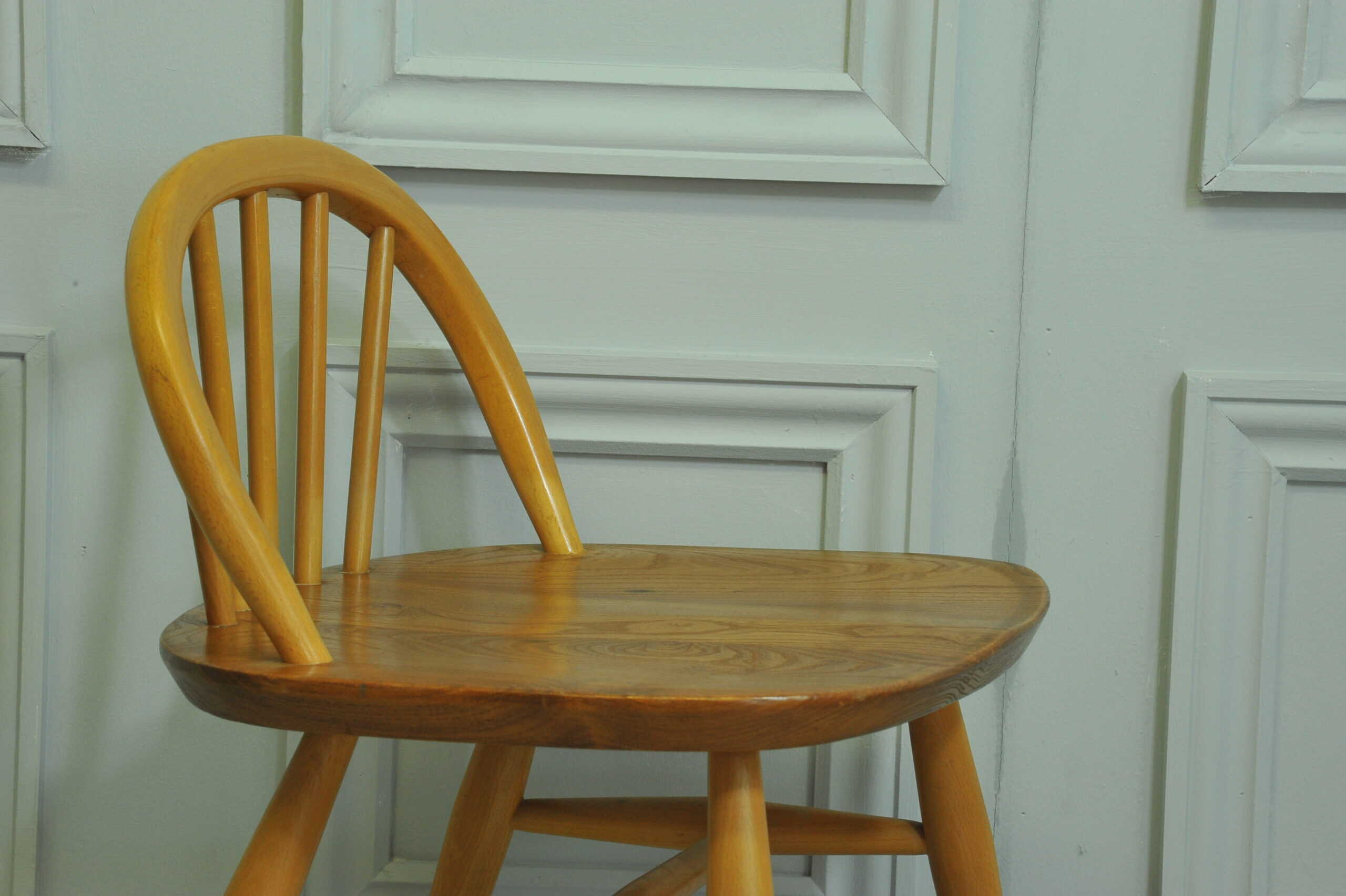rare vintage ercol windsor dressing desk chair model 414