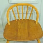 rare vintage ercol windsor dressing desk chair model 414