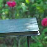 a vintage chinoiseries top metal folding table