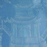 a vintage chinoiseries top metal folding table