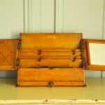 antique vintage stationary writing box cabinet