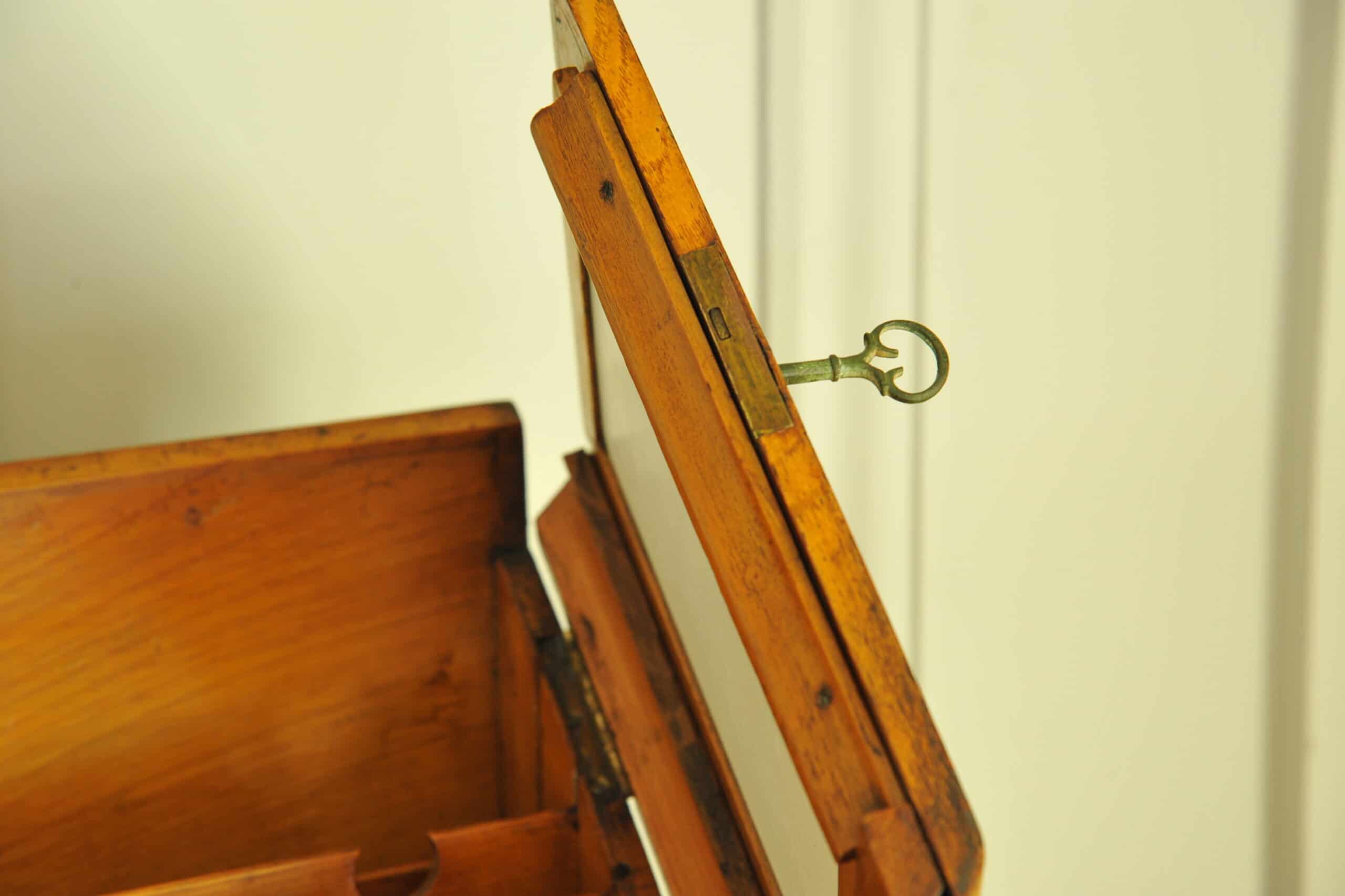 antique vintage stationary writing box cabinet