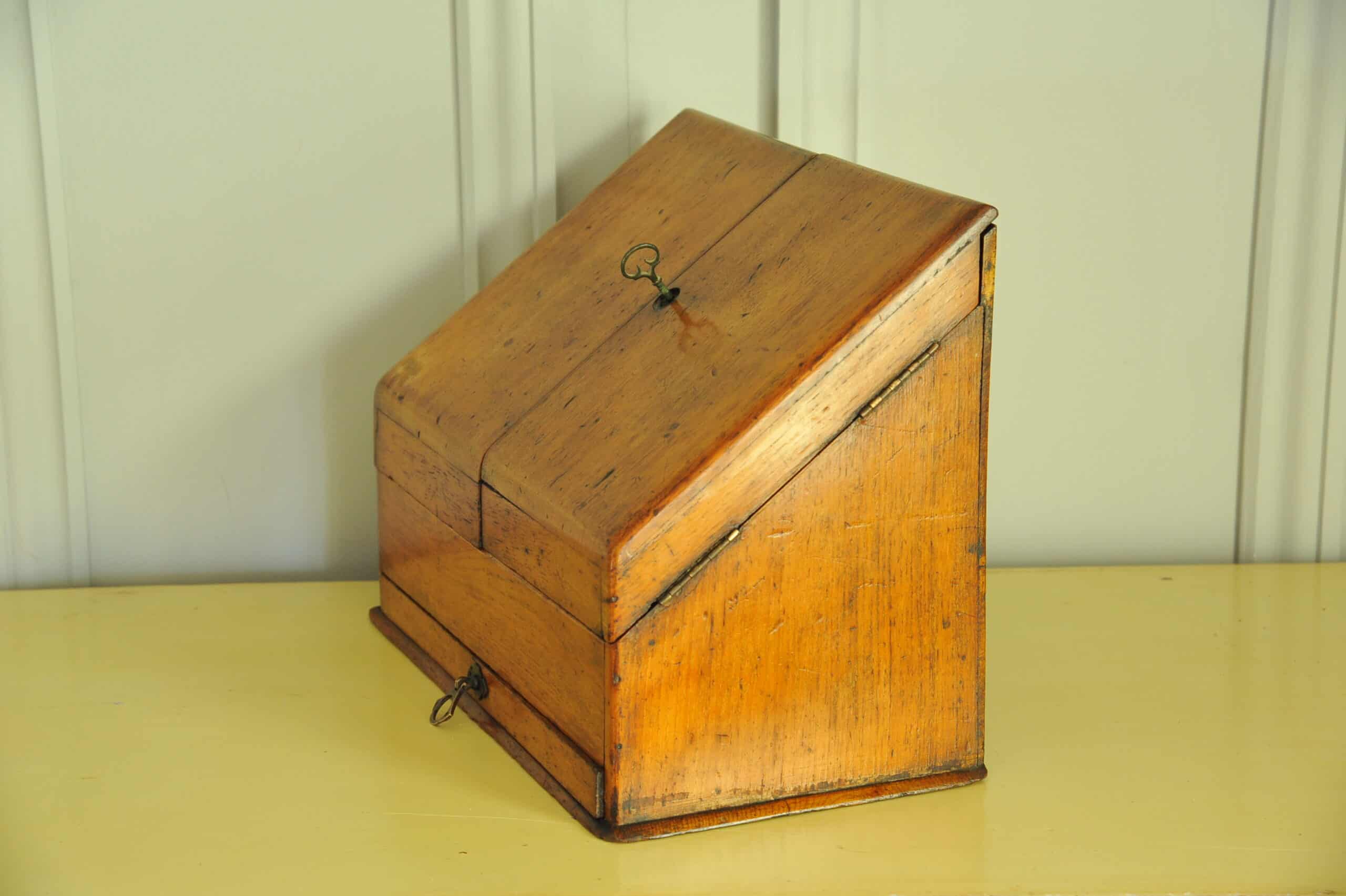 antique vintage stationary writing box cabinet