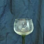 set of six vintage french alsace engraved wine glasses