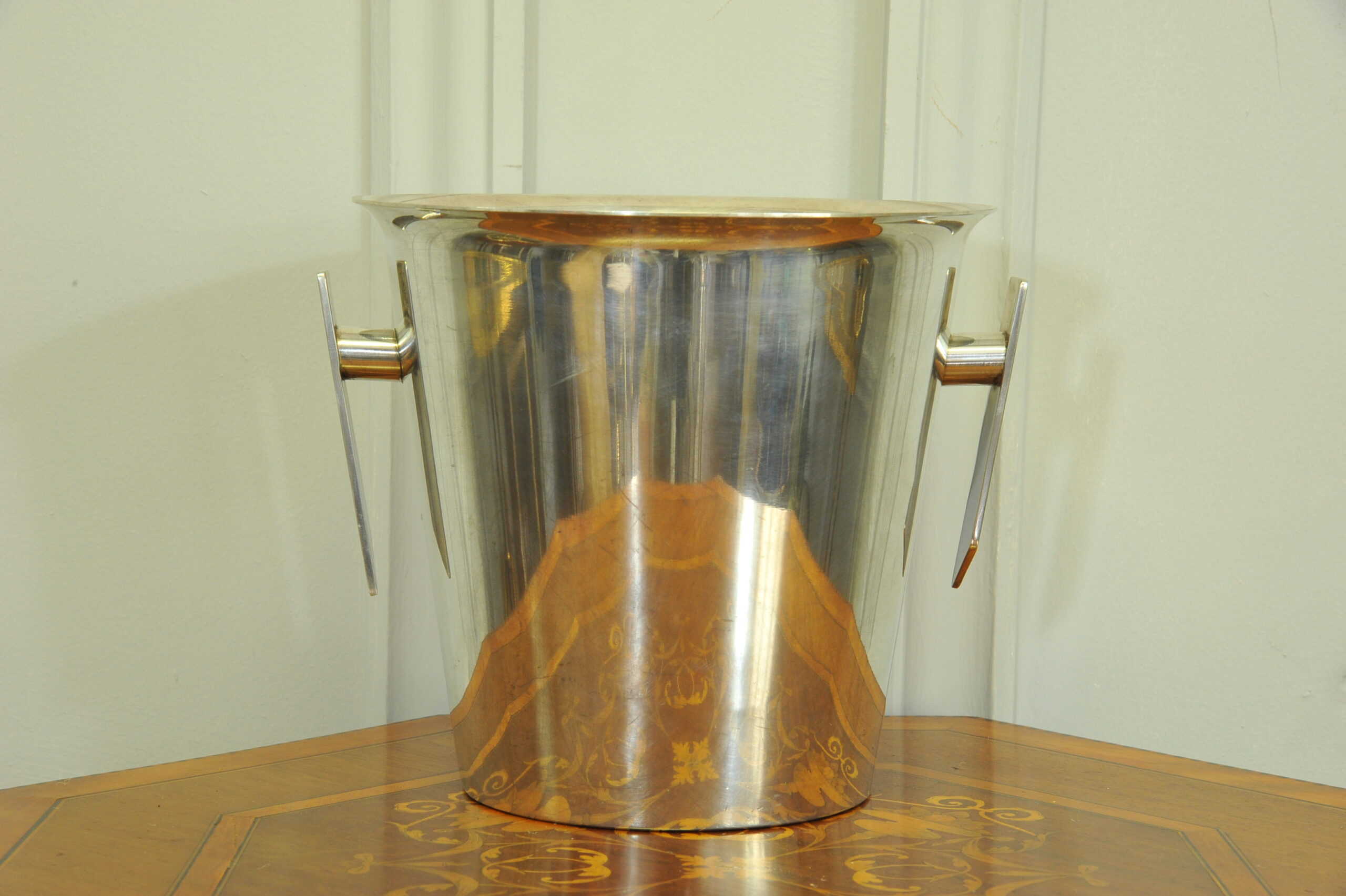 vintage silver plate champagne ice bucket by st medard france