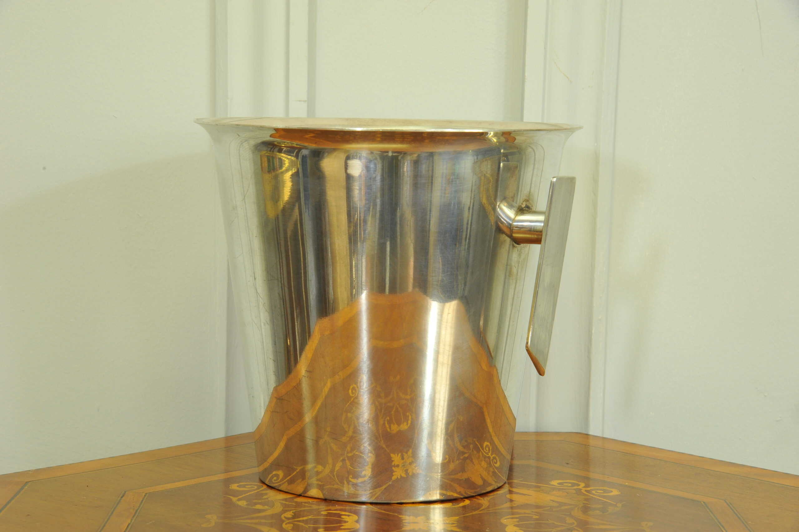 vintage silver plate champagne ice bucket by st medard france