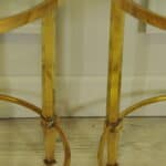 a wonderful pair of vintage maison jansen brass side tables