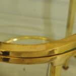 a wonderful pair of vintage maison jansen brass side tables