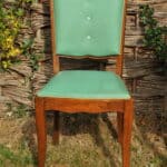 set of four vintage french dining chairs