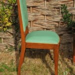 set of four vintage french dining chairs