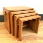 vintage ercol 495 square nesting tables