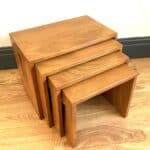 vintage ercol 495 square nesting tables