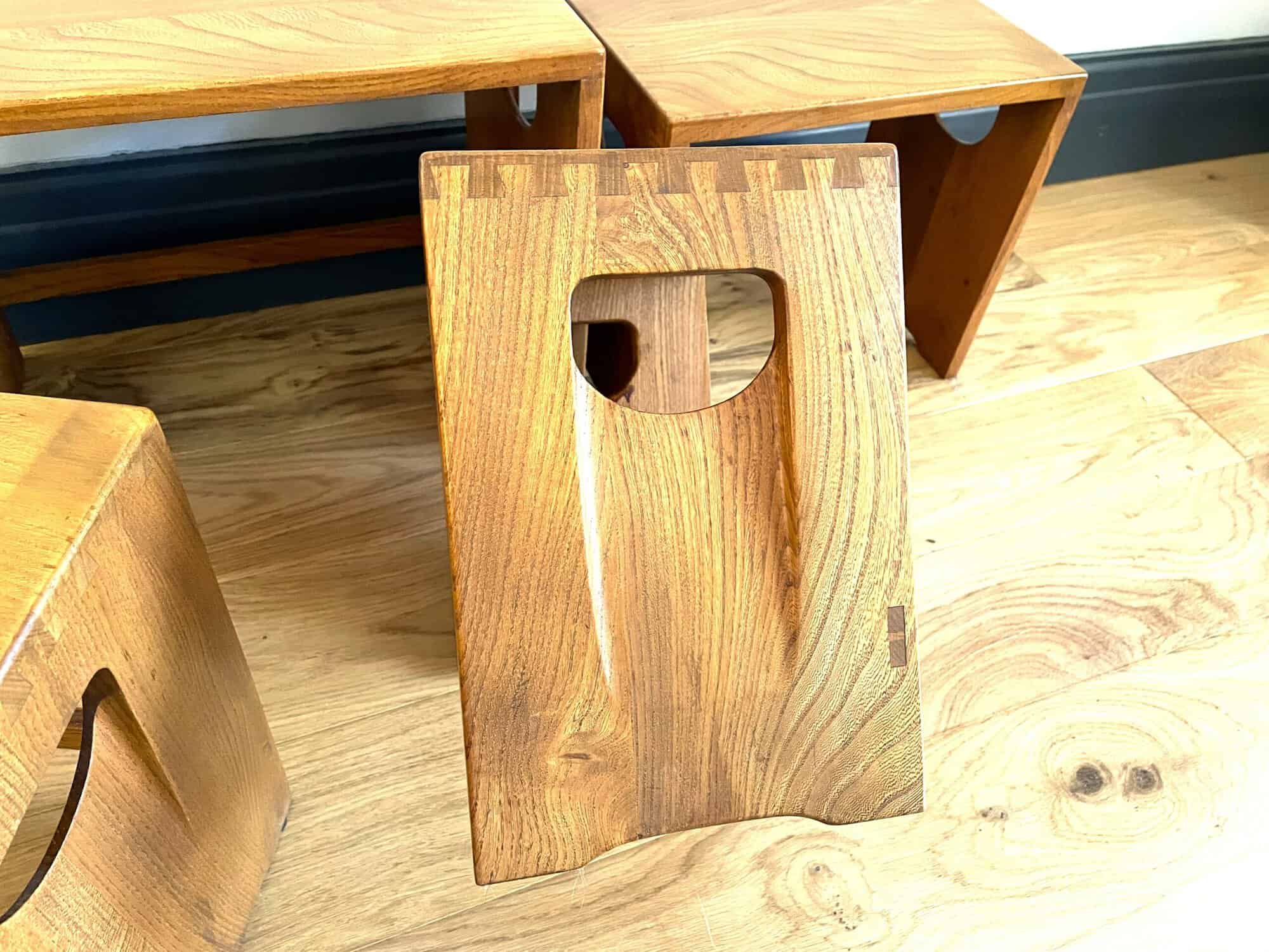 vintage ercol 495 square nesting tables