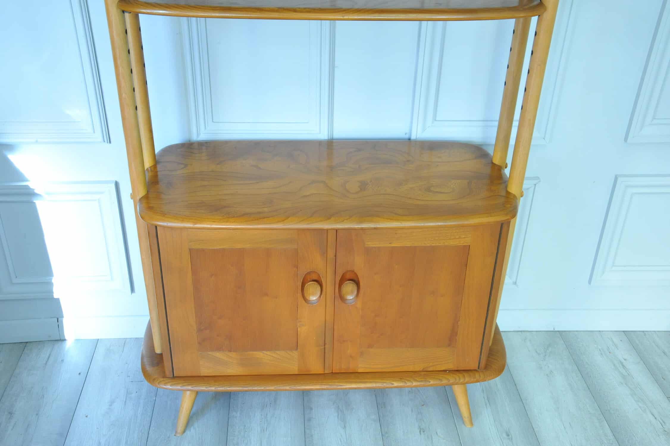ercol giraffe display bookcase room divider model 363
