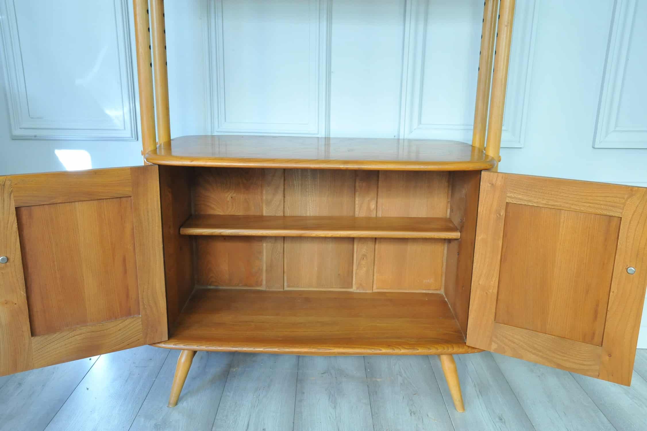 ercol giraffe display bookcase room divider model 363