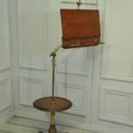 antique carters of london literary machine reading music brass and mahogany stand table
