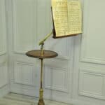 antique carters of london literary machine reading music brass and mahogany stand table