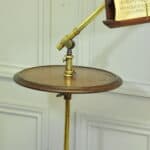 antique carters of london literary machine reading music brass and mahogany stand table