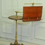 antique carters of london literary machine reading music brass and mahogany stand table