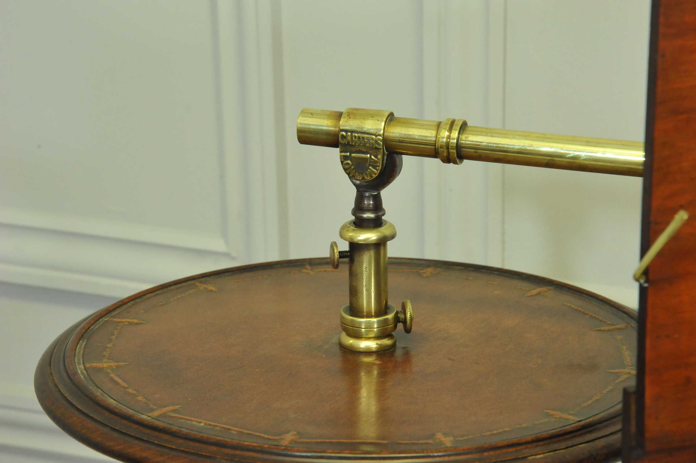 antique carters of london literary machine reading music brass and mahogany stand table
