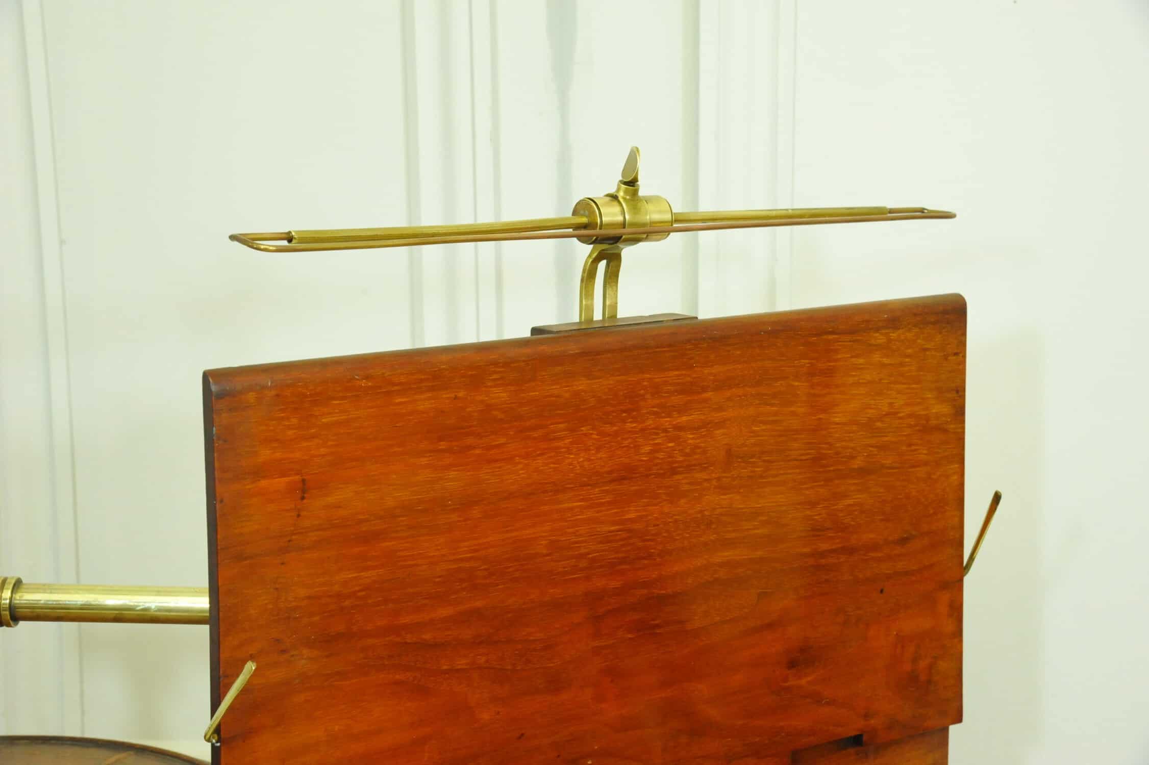 antique carters of london literary machine reading music brass and mahogany stand table