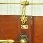 antique carters of london literary machine reading music brass and mahogany stand table