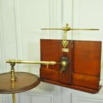 antique carters of london literary machine reading music brass and mahogany stand table