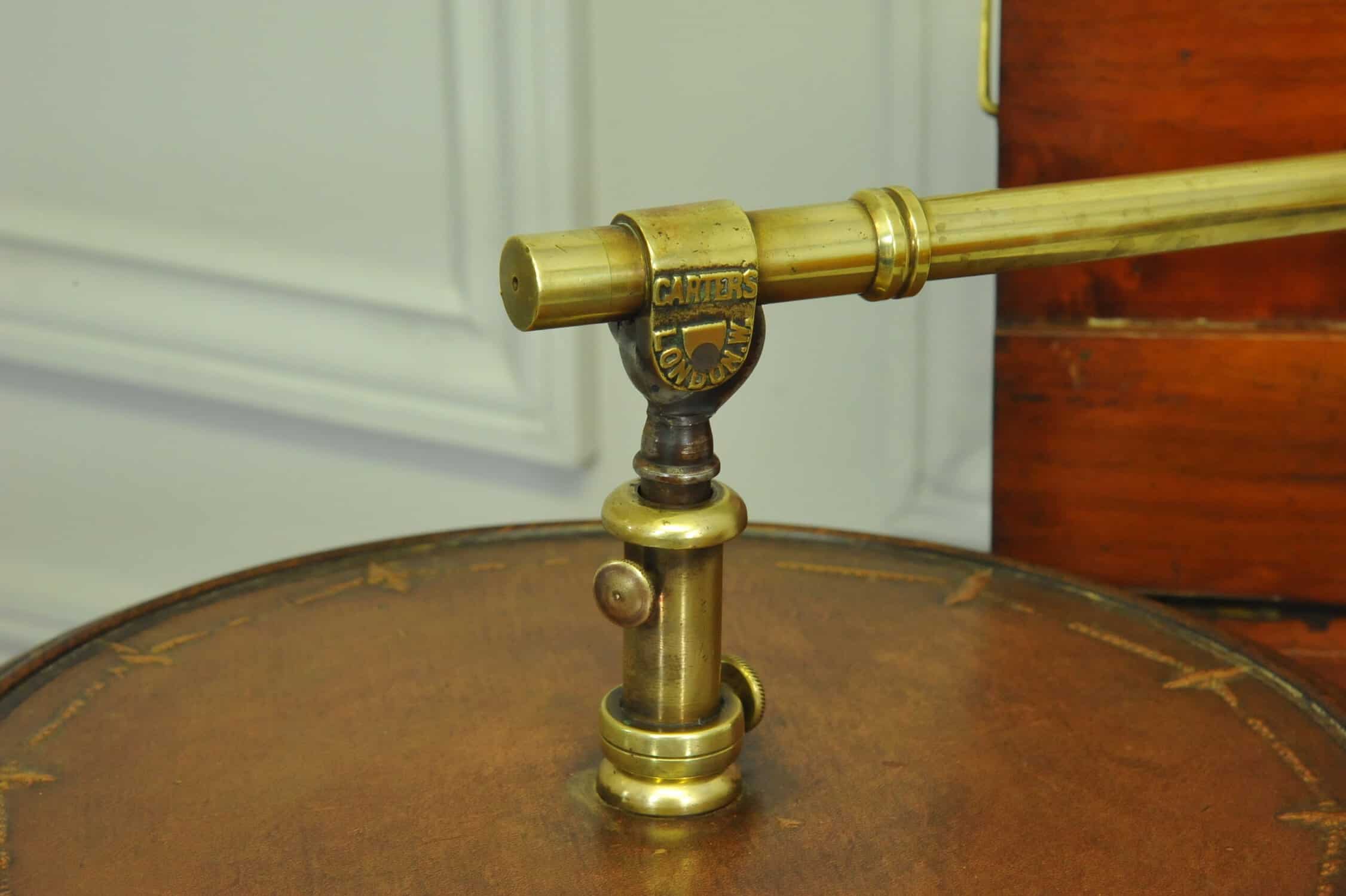antique carters of london literary machine reading music brass and mahogany stand table