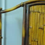 a vintage french faux bamboo folding conservatory chair