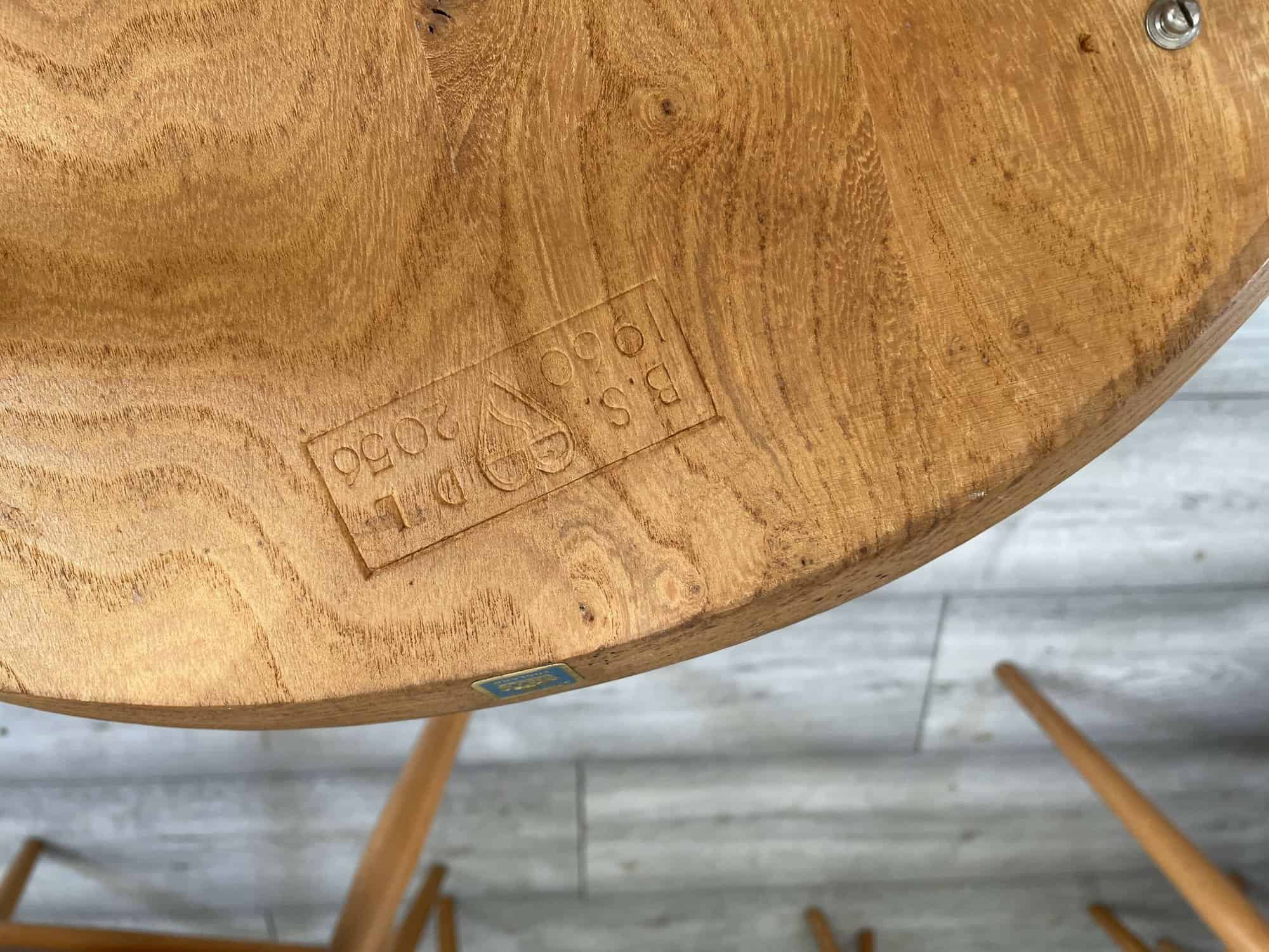 set of eight vintage ercol quaker dining chairs including two swan back carvers