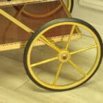stunning vintage french two tier drinks cart