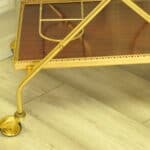 stunning vintage french two tier drinks cart