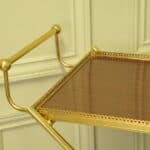 stunning vintage french two tier drinks cart